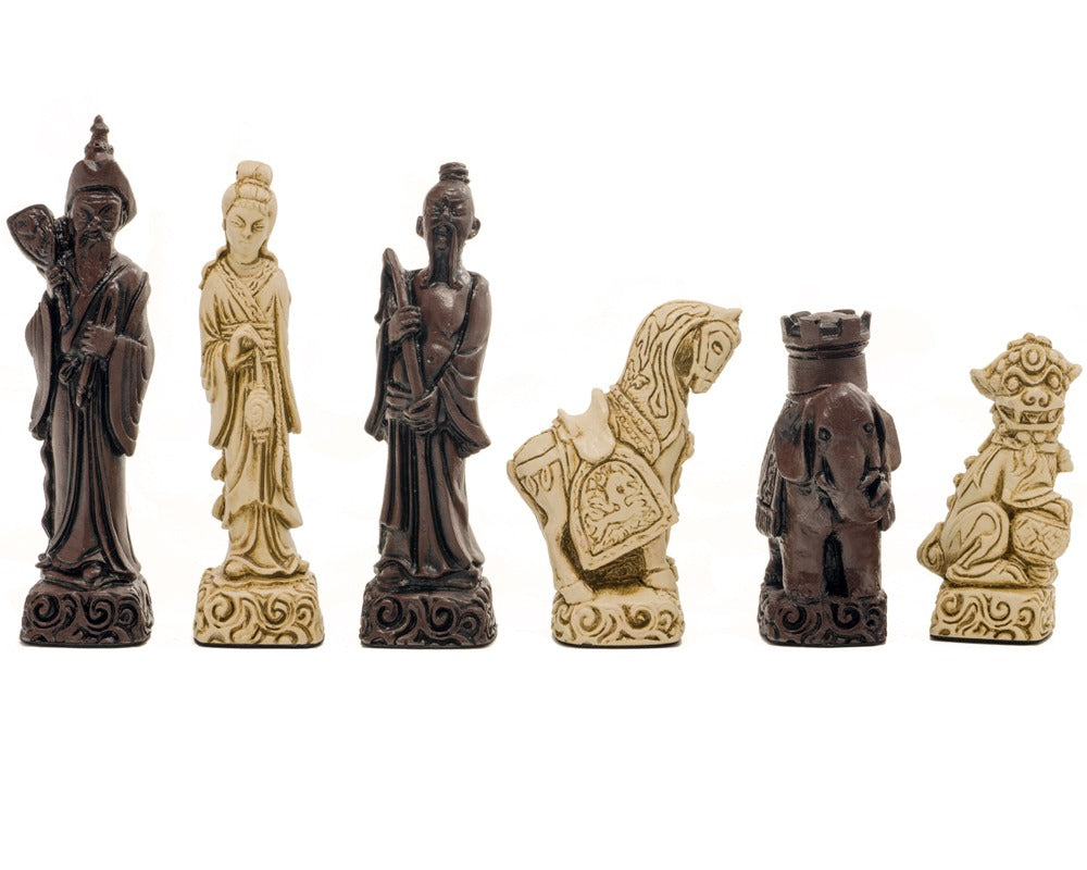 Berkeley Chess Mandarin Russet Chessmen