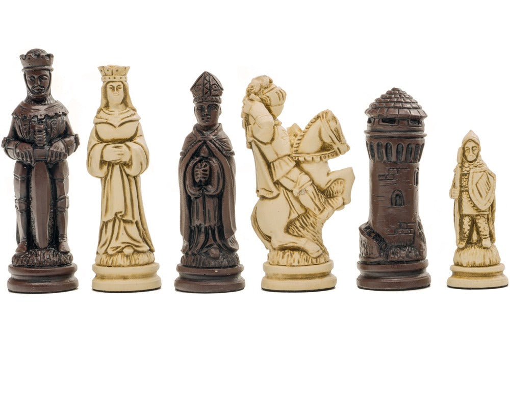 Berkeley Chess Camelot Russet Chessmen