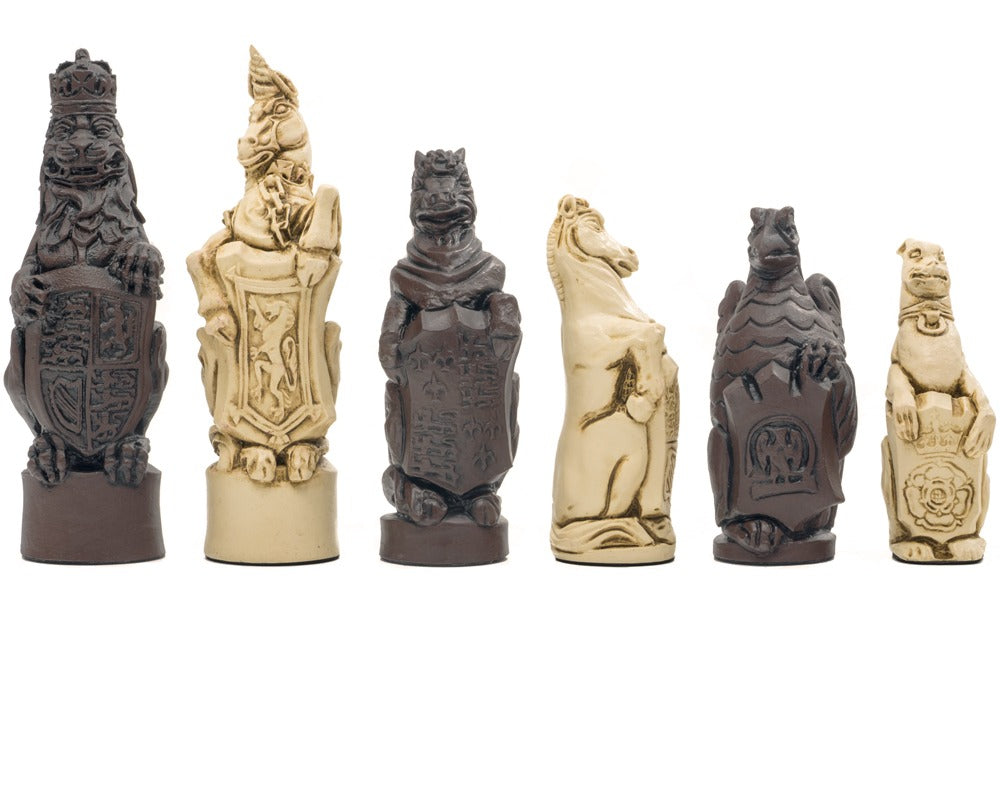 Berkeley Chess Royal Beast Russet Chessmen