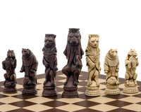 Berkeley Chess Reynard the Fox Russet Chessmen