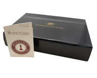 Italfama Set da Backgammon pieghevole in ecopelle nero e arancione