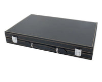 Set Backgammon Pieghevole in Similpelle Italfama Nero e Beige