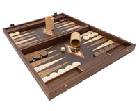 Set da Backgammon Manopoulos in wenge e radica di noce