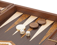 Set da Backgammon Manopoulos in wenge e radica di noce