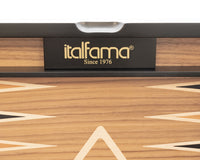 Italfama Set da Backgammon pieghevole in legno con sacchetto protettivo