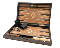 Italfama Set da Backgammon pieghevole in legno con sacchetto protettivo