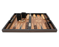 Italfama Set da Backgammon pieghevole in legno con sacchetto protettivo