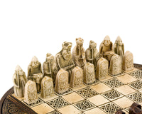 Isle Of Lewis Compact Celtic Chess Set 22.9cm