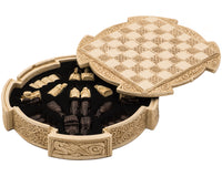 Isle Of Lewis Compact Celtic Chess Set 22.9cm in Ivory Colour