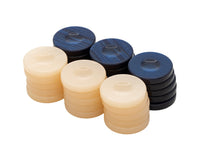 Pedine da backgammon Deluxe Blu e Avorio 36 mm