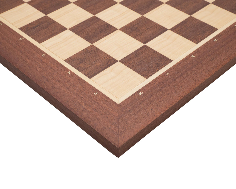 Scacchiera in legno intarsiata n. 4 da 40 cm con notazione