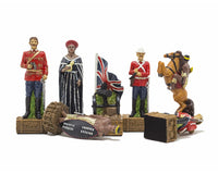 The British Vs Zulus Hand-Painted Themed Chess Pieces by Italfama