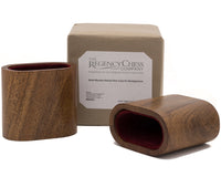 Bicchieri da backgammon di lusso in legno massiccio