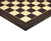 55cm Tiger Ebony and Maple Deluxe Chessboard
