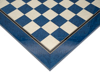 Scacchiera Deluxe in acero laccata blu da 50 cm