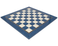 Scacchiera Deluxe in acero laccata blu da 50 cm