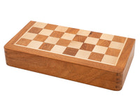 Set di scacchi da viaggio pieghevole e magnetico in legno massello, 30 cm, di lusso