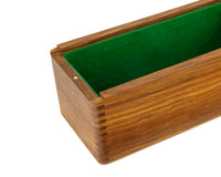 Custodia per pezzi degli scacchi in Sheesham da 28 cm con coperchio scorrevole