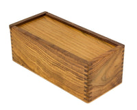 Custodia per pezzi degli scacchi in Sheesham da 28 cm con coperchio scorrevole