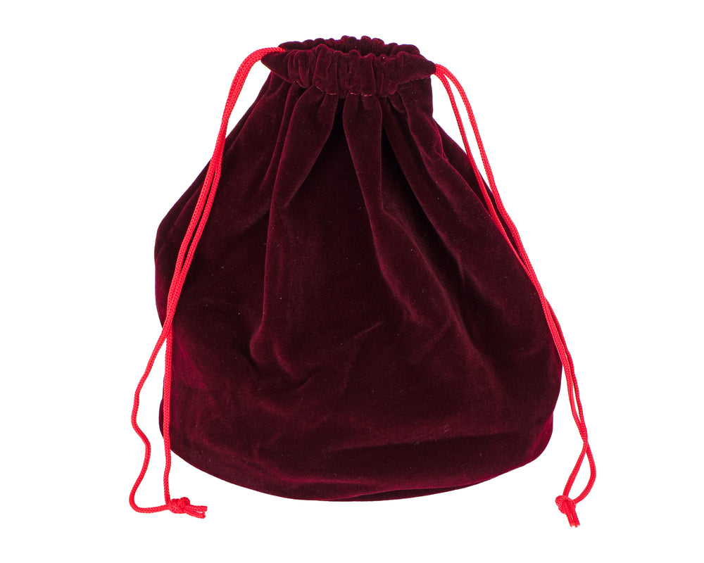 Sacchetto rosso per pezzi degli scacchi con coulisse