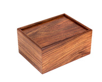 Custodia in legno per pezzi degli scacchi con coperchio scorrevole - Grande