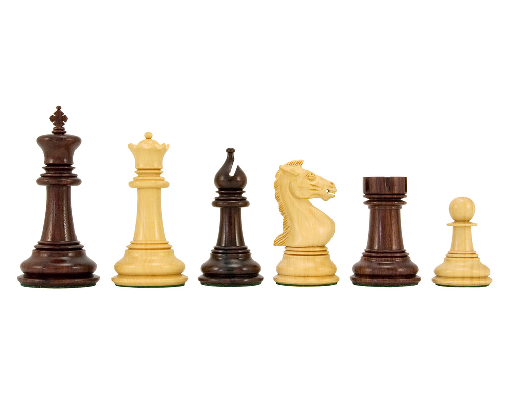 Serie Madrid - Pezzi degli scacchi di lusso in palissandro - 10 cm