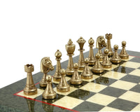 Finnesburg Series Brass & Nickel Chess Pieces - 7.6cm