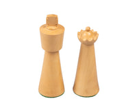 Pezzi degli scacchi Art Deco in bosso ebonizzato - 8,9 cm
