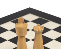 Pezzi degli scacchi Art Deco in bosso ebonizzato - 8,9 cm