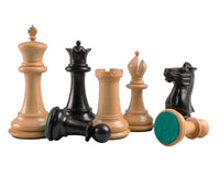 Riproduzione dei Pezzi degli scacchi Staunton del 1849 in ebano - 10,2 cm