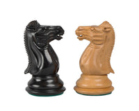 Riproduzione dei Pezzi degli scacchi Staunton del 1849 in ebano - 10,2 cm
