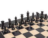 Riproduzione dei Pezzi degli scacchi Staunton del 1849 in ebano - 10,2 cm
