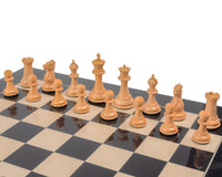 Riproduzione dei Pezzi degli scacchi Staunton del 1849 in ebano - 10,2 cm