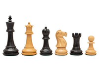 Pezzi degli Scacchi Staunton in Ebano Riproduzione 1972 - 8,9 cm