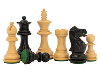 Kingsclere - Pezzi degli scacchi Staunton in ebano - 6,4 cm