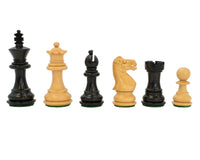Kingsclere - Pezzi degli scacchi Staunton in ebano - 6,4 cm