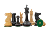 Pezzi degli scacchi Replica esatta 1850 London in ebano - Edizione numerata e limitata - 8,9 cm - Custodia per pezzi degli scacchi inclusa