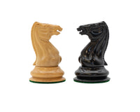 Pezzi degli scacchi Replica esatta 1850 London in ebano - Edizione numerata e limitata - 8,9 cm - Custodia per pezzi degli scacchi inclusa