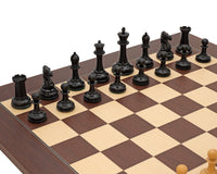 Harrwitz Series - Pezzi degli scacchi ebonizzati - 8,9 cm