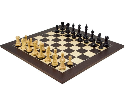 Oxford Series - Set di scacchi nero e wengé