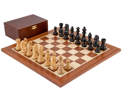 Set di scacchi Down Head nero da campionato