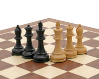 Set di scacchi Staunton Competition nero con custodia per pezzi degli scacchi