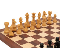 World Chess Championship — set di scacchi, orologio per scacchi e custodia per pezzi degli scacchi in legno