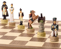 The Napoleon Vs Russians Hand-Painted Themed Chess Set by Italfama