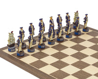 The Pirates Vs Navy Hand-Painted Themed Chess Set by Italfama