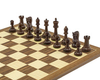 The Leningrad Acacia and Walnut Chess Set