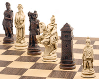 The Berkeley Chess Roman Russet and Walnut Chess Set