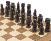 The Berkeley Chess Victorian Russet and Walnut Chess Set