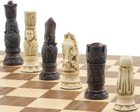 The Berkeley Chess Victorian Russet and Walnut Chess Set
