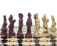 The Berkeley Chess Movie Stars Black Cardinal Grand Chess Set